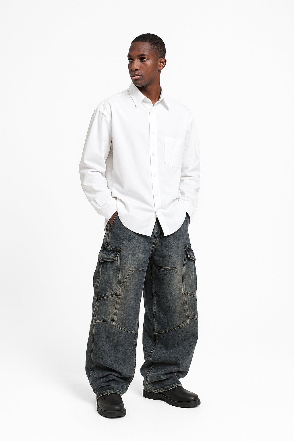 KS WASHED VINTAGE ULTRA-BAGGY JEANS