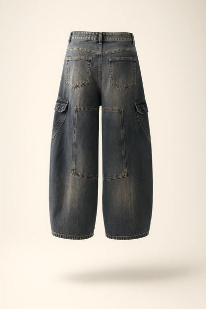 KS WASHED VINTAGE ULTRA-BAGGY JEANS